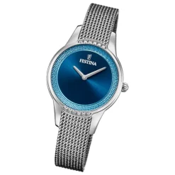 Festina Damen Armbanduhr Mademoiselle F20494/2 Analog Edelstahl silber UF20494/2