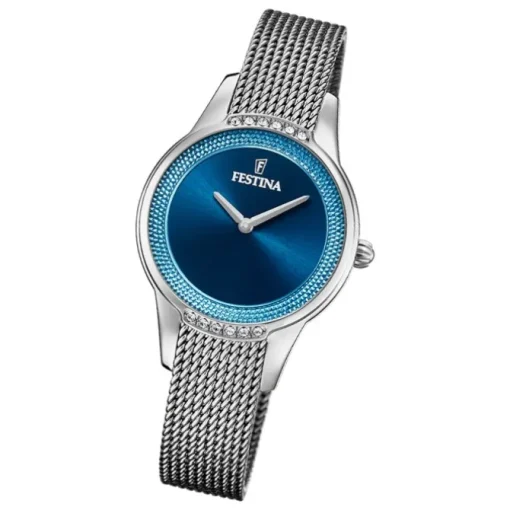 Festina Damen Armbanduhr Mademoiselle F20494/2 Analog Edelstahl silber UF20494/2