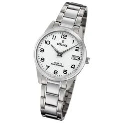 Festina Damen Armbanduhr Klassik F20509/1 Analog Edelstahl silber UF20509/1