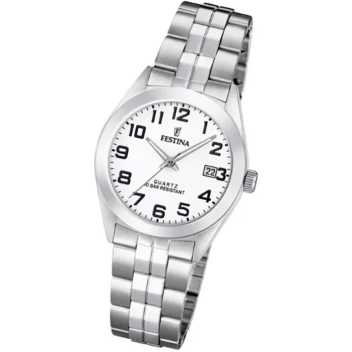 Festina Damen Armbanduhr Klassik F20438/1 Quarz Edelstahl silber UF20438/1