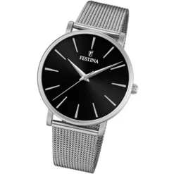 Festina Damen Armbanduhr Ladies Classic F20475/4 Edelstahl silber UF20475/4