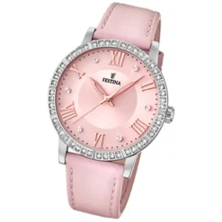 Festina Damen Armbanduhr Boyfriend F20412/2 Quarz Leder altrosa UF20412/2