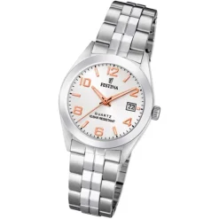 Festina Damen Armbanduhr Klassik F20438/4 Quarz Edelstahl silber UF20438/4