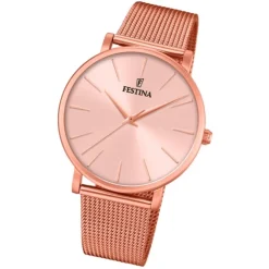 Festina Damen Armbanduhr Ladies Classic F20477/1 Edelstahl rosegold UF20477/1