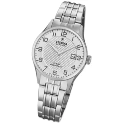 Festina Damen Armbanduhr Swiss Made F20006/1 Quarz Edelstahl silber UF20006/1