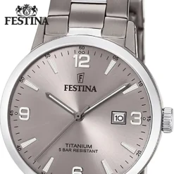 Festina Damen Armbanduhr Klassik F20436/2 Quarz Titan silber UF20436/2