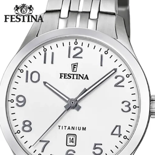 Festina Damen Armbanduhr Klassik F20468/1 Quarz Titan silber UF20468/1