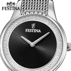 Festina Damen Armbanduhr Mademoiselle F20494/3 Analog Edelstahl silber UF20494/3