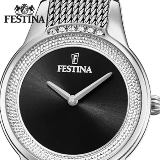 Festina Damen Armbanduhr Mademoiselle F20494/3 Analog Edelstahl silber UF20494/3