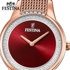 Festina Damen Armbanduhr Mademoiselle F20496/1 Analog Edelstahl rosa UF20496/1
