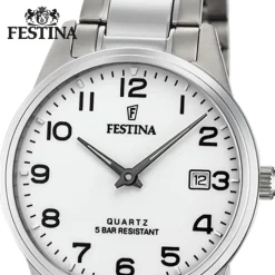 Festina Damen Armbanduhr Klassik F20509/1 Analog Edelstahl silber UF20509/1
