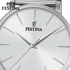 Festina Damen Armbanduhr Ladies Classic F20475/1 Edelstahl silber UF20475/1