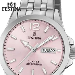 Festina Damen Armbanduhr Klassik F20455/2 Quarz Edelstahl silber UF20455/2