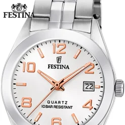 Festina Damen Armbanduhr Klassik F20438/4 Quarz Edelstahl silber UF20438/4