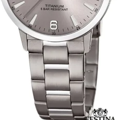 Festina Damen Armbanduhr Klassik F20436/2 Quarz Titan silber UF20436/2