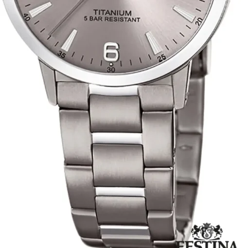 Festina Damen Armbanduhr Klassik F20436/2 Quarz Titan silber UF20436/2