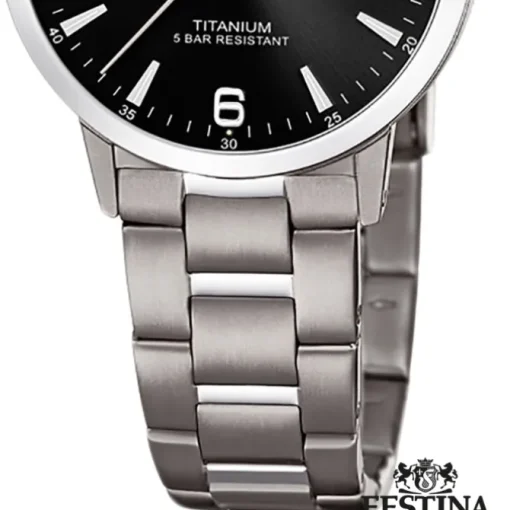 Festina Damen Armbanduhr Klassik F20436/3 Quarz Titan silber UF20436/3