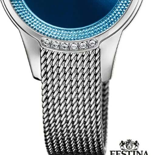 Festina Damen Armbanduhr Mademoiselle F20494/2 Analog Edelstahl silber UF20494/2