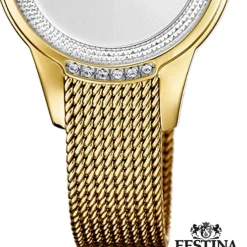 Festina Damen Armbanduhr Mademoiselle F20495/1 Analog Edelstahl gold UF20495/1