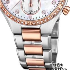 Festina Damen Armbanduhr Boyfriend F20403/1 Quarz Edelstahl silber UF20403/1