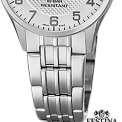 Festina Damen Armbanduhr Swiss Made F20006/1 Quarz Edelstahl silber UF20006/1