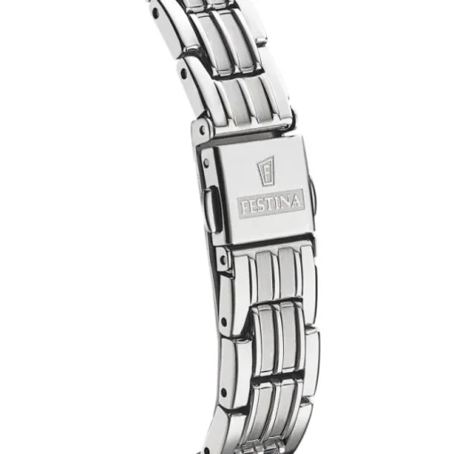 Festina Damen Armbanduhr Swiss Made F20006/3 Quarz Edelstahl silber UF20006/3
