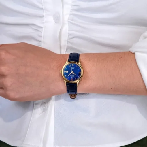 Festina Damen Armbanduhr Swiss Made F20011/3 Quarz Leder blau UF20011/3