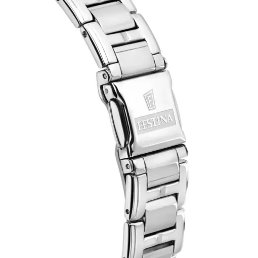 Festina Damen Armbanduhr Boyfriend F20401/1 Quarz Edelstahl silber UF20401/1