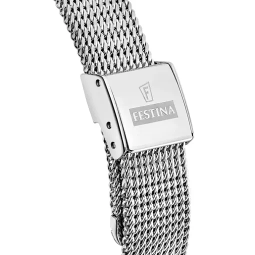 Festina Damen Armbanduhr Mademoiselle F16950/E Quarz Edelstahl silber UF16950/E