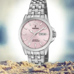 Festina Damen Armbanduhr Klassik F20455/2 Quarz Edelstahl silber UF20455/2