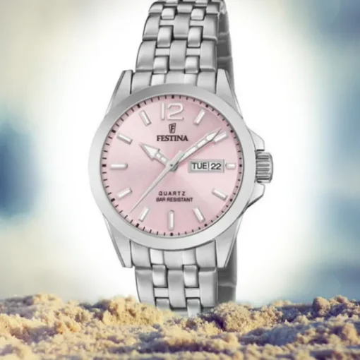 Festina Damen Armbanduhr Klassik F20455/2 Quarz Edelstahl silber UF20455/2