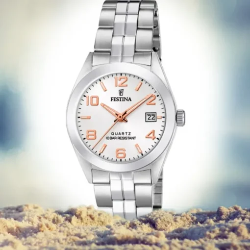 Festina Damen Armbanduhr Klassik F20438/4 Quarz Edelstahl silber UF20438/4