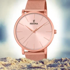 Festina Damen Armbanduhr Ladies Classic F20477/1 Edelstahl rosegold UF20477/1