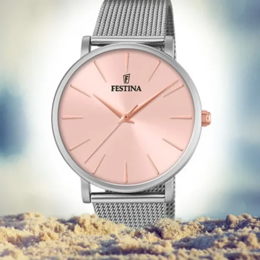 Festina Damen Armbanduhr Ladies Classic F20475/2 Edelstahl silber UF20475/2