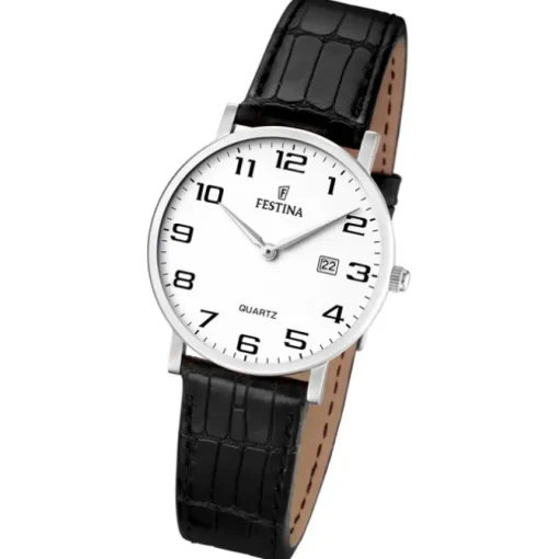 FESTINA Damen-Armbanduhr analog Quarz Leder Klassik Uhr UF16477/1