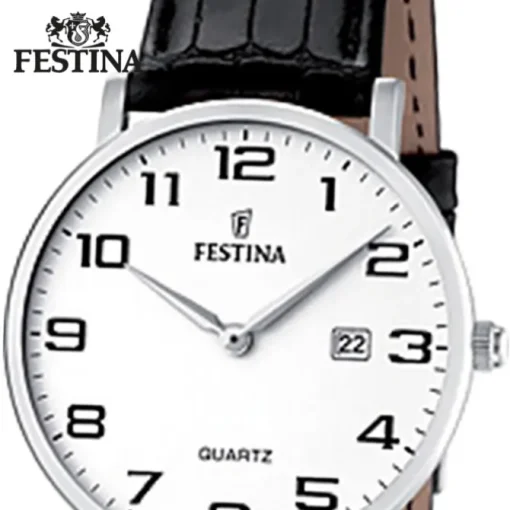 FESTINA Damen-Armbanduhr analog Quarz Leder Klassik Uhr UF16477/1