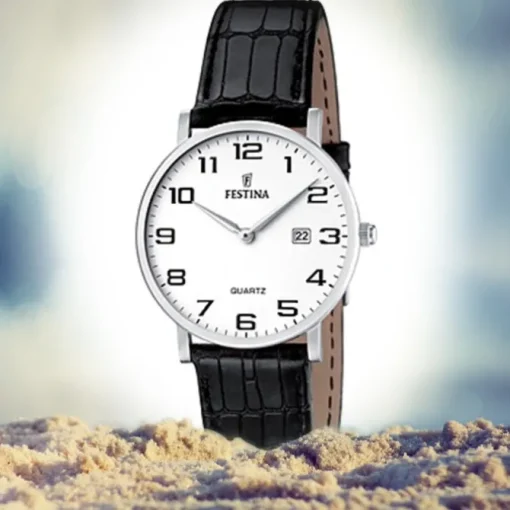 FESTINA Damen-Armbanduhr analog Quarz Leder Klassik Uhr UF16477/1