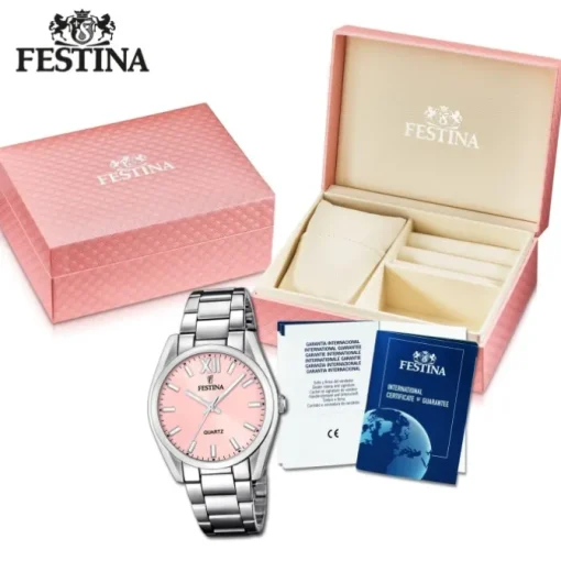 Festina Damenuhr Boyfriend F20622/2 Armbanduhr Edelstahl silber UF20622/2