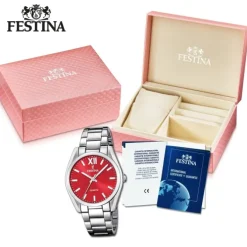 Festina Damenuhr Boyfriend F20622/B Armbanduhr Edelstahl silber UF20622/B