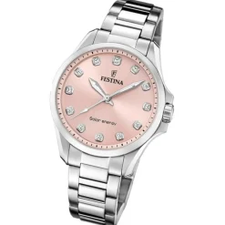 Festina Damenuhr Edelstahl silber Festina Solar Energy Solaruhr UF20654/2
