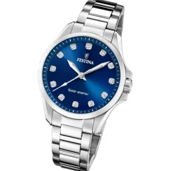 Festina Damenuhr Edelstahl silber Festina Solar Energy Solaruhr UF20654/4