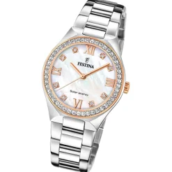 Festina Damenuhr Edelstahl silber Festina Solar Energy Solaruhr UF20658/1