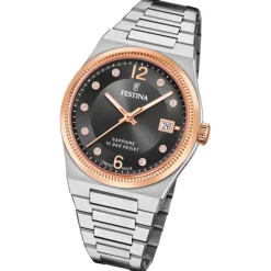 Festina Damenuhr Edelstahl silber Festina Swiss made Armbanduhr UF20037/3