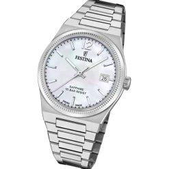Festina Damenuhr Edelstahl silber Festina Swiss made Armbanduhr UF20035/1