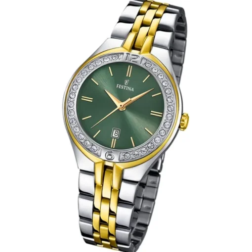 Festina Damenuhr Edelstahl silber gold Festina Mademoiselle Armbanduhr UF16868/4