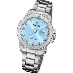 Festina Damenuhr Edelstahl silber Festina Boyfriend Armbanduhr UF20503/5