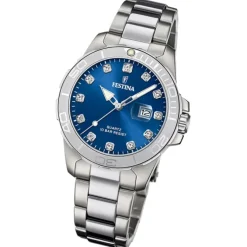 Festina Damenuhr Edelstahl silber Festina Boyfriend Armbanduhr UF20503/6