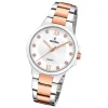 Festina Damenuhr Edelstahl silber rosé Festina Boyfriend Armbanduhr UF20612/1