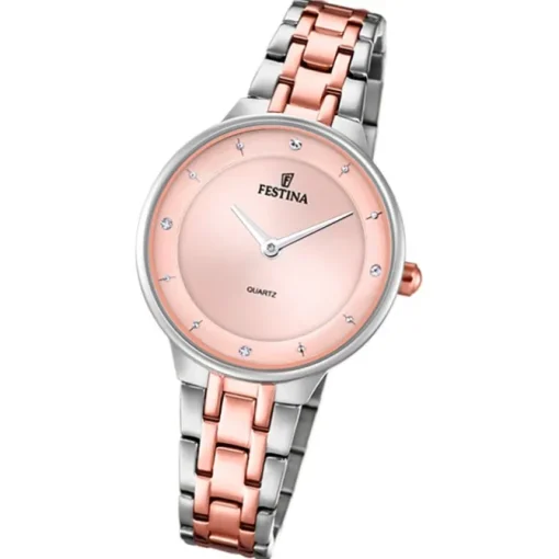 Festina Damenuhr Edelstahl silber rosé Festina Mademoiselle Armbanduhr UF20626/2
