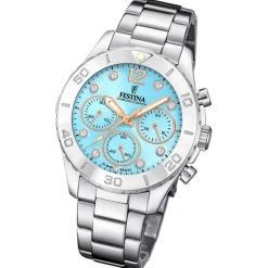 Festina Damenuhr Edelstahl silber Festina Boyfriend Armbanduhr UF20603/4